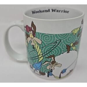 Vintage Wile E Coyote Golf Applause Mug Looney Tunes U297